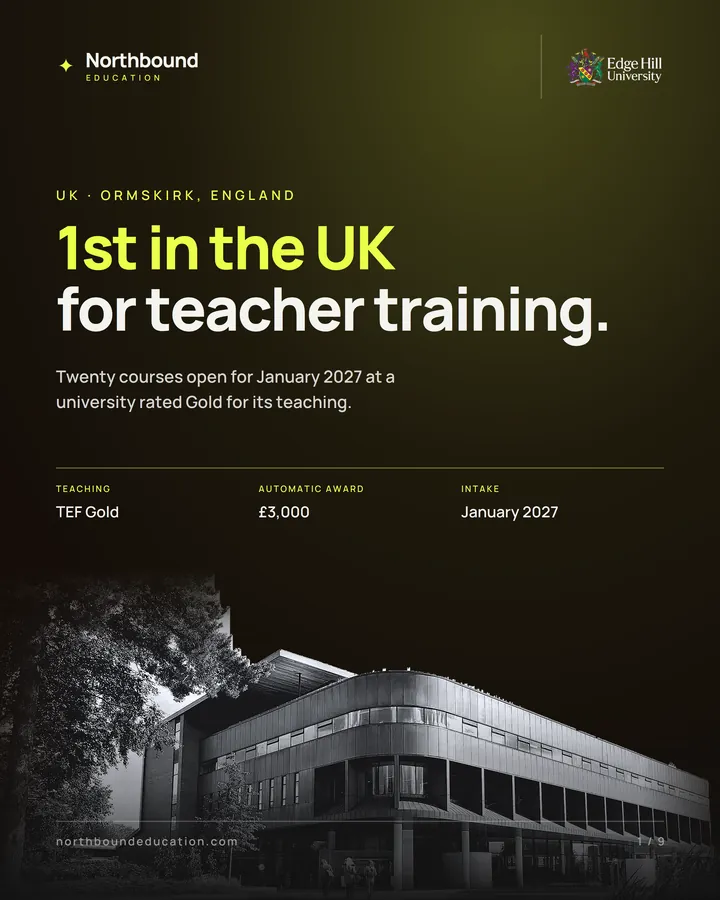 Edge Hill University: 1st in the UK for teacher training